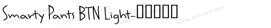 Smarty Pants BTN Light字体转换